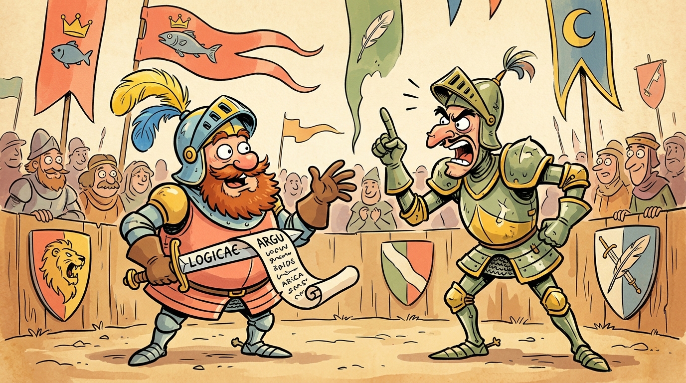 Les Chevaliers de la Logique - Duel d'Éloquence en Armure